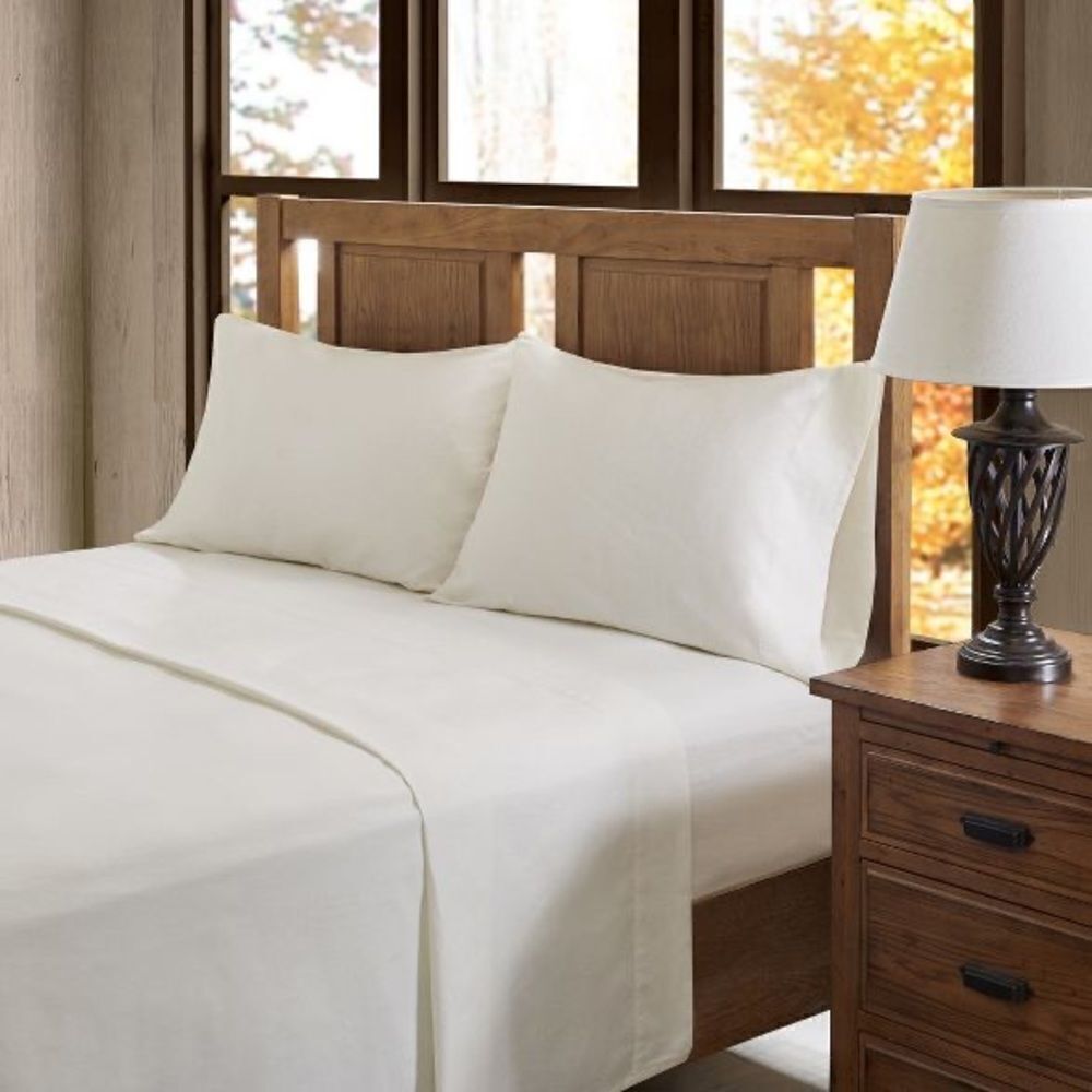 Keeco 100% Cotton Twin Flannel Sheet 3 Piece Set‎